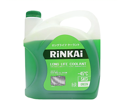 Антифриз RINKAI G12 Green зеленый -45 5кг