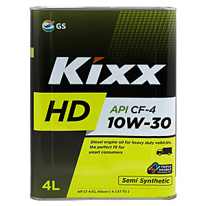Масло двс диз п/с 10W30 CF-4/SG/C-4 KIXX HD/DX5 4л