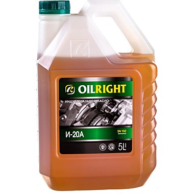 Масло индустриальное И-20А ОILRIGHT 5л