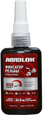 Фиксатор резьбы красный неудаляемый 50мл ABRO