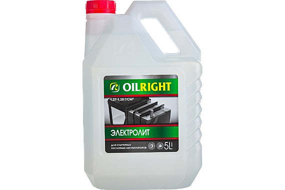 Электролит корректирующий 4л 1,27-1,28 ОILRIGHT